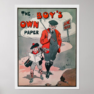 Vintagen 1907 Jungen Eigene Golfdrucke Poster