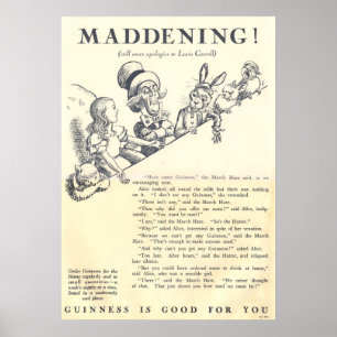 Vintagen 1933 und für GUINNESS Poster