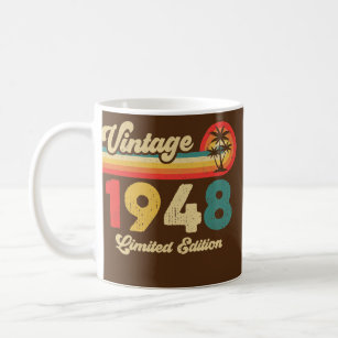 Vintagen 1948 Geburtstagsfrauen Frauen Retro-Legen Kaffeetasse