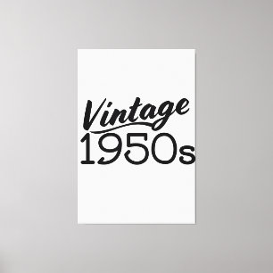 Vintagen 1950er leinwanddruck