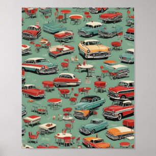 Vintagen 1950er poster
