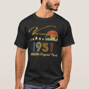 Vintagen 1951 70. Geburtstag 70 Jahre alter Retro T-Shirt