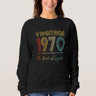 Vintagen 1970 52. Geburtstagsideen Männer Frauen I Sweatshirt