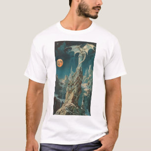 Vintagen 1970er Jahre Dunkle Fantasy Book Cover Pa T-Shirt
