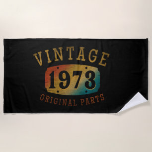 VINTAGEN 1973 URSPRÜNGLICHE TEILE STRANDTUCH