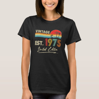 Vintagen 1975 47. Geburtstagsdekorationen 47 Gebur T-Shirt