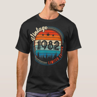 Vintagen 1982 40. Jahr Geburtstagsgeschenke Limite T-Shirt