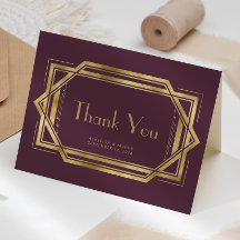 Vintagen 20er Deko Burgundy Red Wedding Vielen Dan
