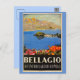 Vintagen 20er Jahre Bellagio Italienische Reiseanz Postkarte (Vorne/Hinten)