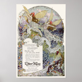 Vintagen 20er Jahre Print Ad Djer-Kiss Twin Fairie Poster