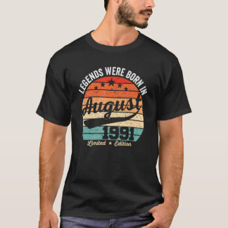 Vintagen 31. Geburtstagslegenden waren im August G T-Shirt