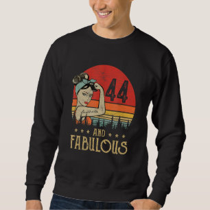 Vintagen 44 Jahre alt Geburtstag und herrlich 44. Sweatshirt