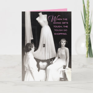 Vintagen 50er Jahre Shopper: Das hast du Got! Förd Karte