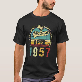 Vintagen 65 Jahre alt April 1957 Dekorationen 65.  T-Shirt