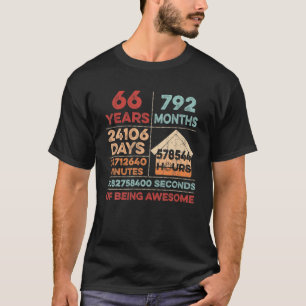Vintagen 66. Geburtstag 66 Jahre alt Phantastisch  T-Shirt