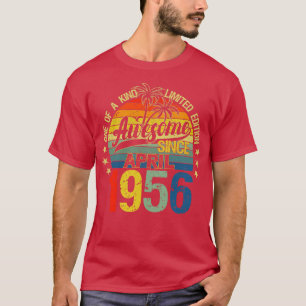 Vintagen 66 Jahre alt April 1956 Dekorationen 66th T-Shirt