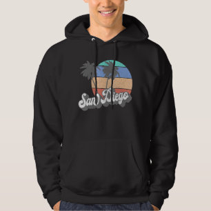 Vintagen 70er Jahre San Diego California Surfing R Hoodie