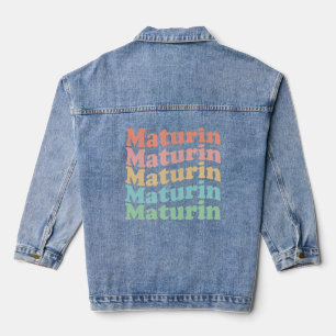 Vintagen 70er Jahre Venezuela Hippie City - Retro Jeansjacke