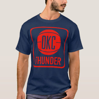 Vintagen 70er JahreStyled Basketball Decal Oklahom T-Shirt