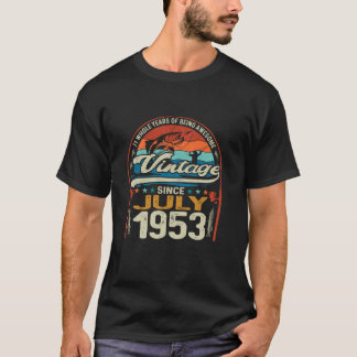 Vintagen 71. Geburtstag 71 Jahre Angelfreunde J T-Shirt