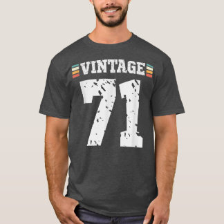 Vintagen 71 Jahre Altes Glück 71. Geburtstag Spaß  T-Shirt