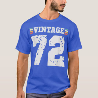 Vintagen 72 Jahre Altes Glück 72. Geburtstag Spaß  T-Shirt