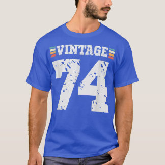 Vintagen 74 Jahre Altes Glück 74. Geburtstag Spaß  T-Shirt