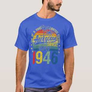 Vintagen 76 Jahre alt Mai 19 Dekorationen 76. Gebu T-Shirt