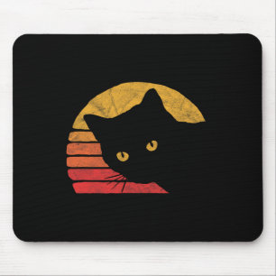 Vintagen 80 Stilkat Retro gestörtes Design Mousepad