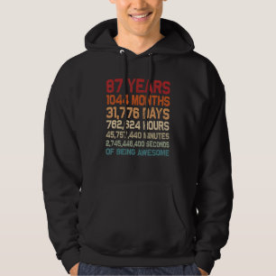 Vintagen 87 Jahre Phantastisch, einzigartig 87. Ge Hoodie