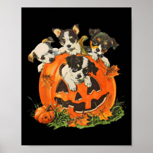 Vintagen 90er Jahre Hund Retro Pumpkin Puppies Hal Poster