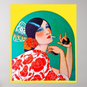 Vintagen Castanets der 20er Jahre drucken Poster