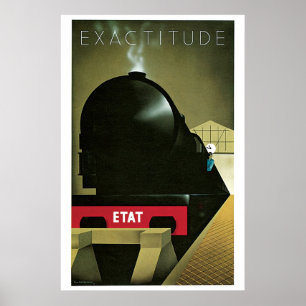 Vintagen der 20er Jahre: Französischer Art-Déco-Zu Poster