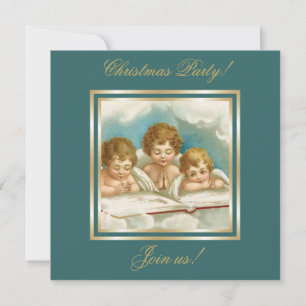 Vintagen drei niedliche Betengelder Einladung