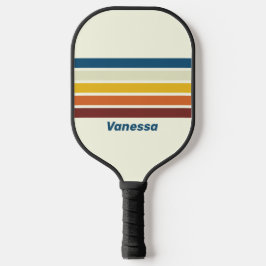 Vintagen fünf durch Strichen mit Namen Pickleball Schläger