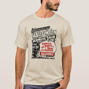 Vintagen Halloween-Spook Show-Poster der 50er Jahr T-Shirt