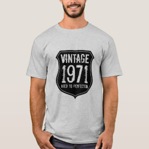 Vintagen Jahre 1971 alt bis zur Vollendung des Shi T-Shirt