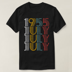 Vintagen Juli 1955 Geburtstagsgeschenke Männer Fr T-Shirt