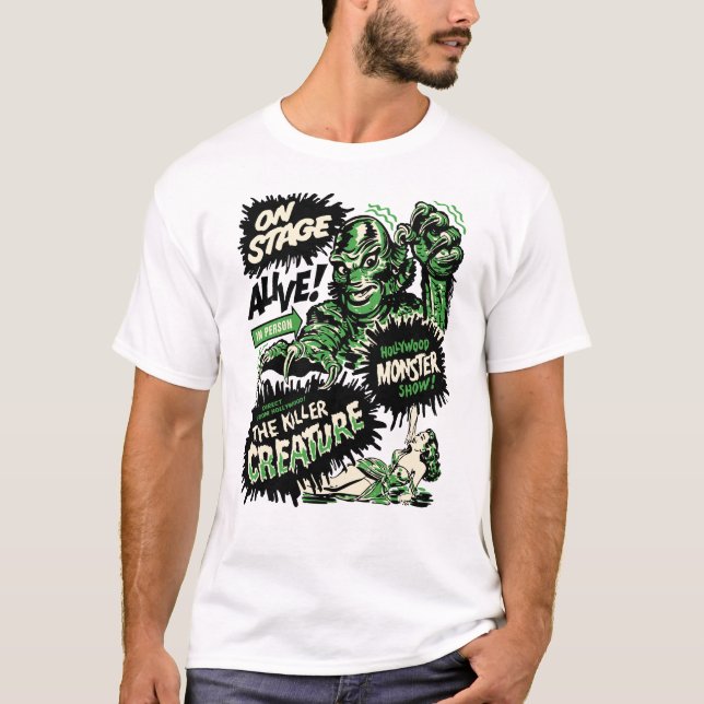 Vintagen Monstershow der 50er Jahre T-Shirt (Vorderseite)