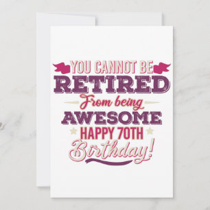 Vintagen pensionierte phantastische Redewendungen  Save The Date