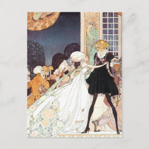 Vintagen Zwölf Tanzprinzessinnen von Kay Nielsen Postkarte