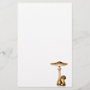 Vintager 1800s Pilz-gepunktete Pilz-Schablone Briefpapier