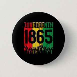 Vintager 18. Juni 1865 Afrikanische Männer Frauen  Button