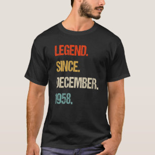 Vintager 1958 65. Geburtstagsretro 65 Jahre alt T-Shirt