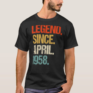 Vintager 1958 65. Geburtstagsretro 65 Jahre alt T-Shirt
