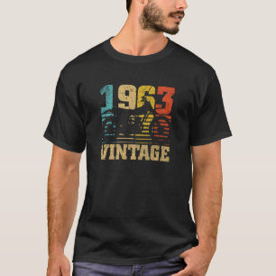 Vintager 1963 Motorrad-Rennfahrer 60. T-Shirt
