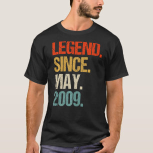 Vintager 2009 14. Geburtstagsrückgang 14 Jahre alt T-Shirt