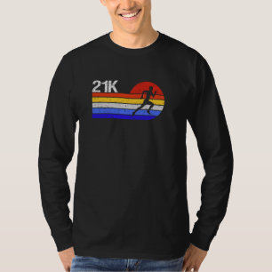 Vintager 21K Halbmarathon-Lauf Halbmarathon T-Shirt
