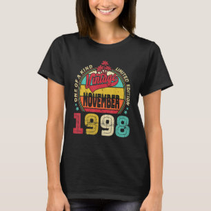 Vintager 24. Geburtstag Phantastisch seit November T-Shirt