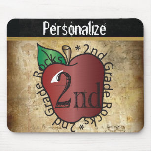 Vintager 2. Grad-Schullehrer Mousepad